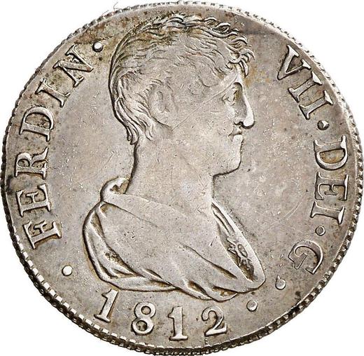 Awers monety - 2 reales 1812 V GS "Typ 1811-1812" - cena srebrnej monety - Hiszpania, Ferdynand VII
