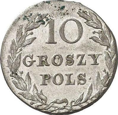 Reverso 10 groszy 1816 IB - valor de la moneda de plata - Polonia, Zarato de Polonia