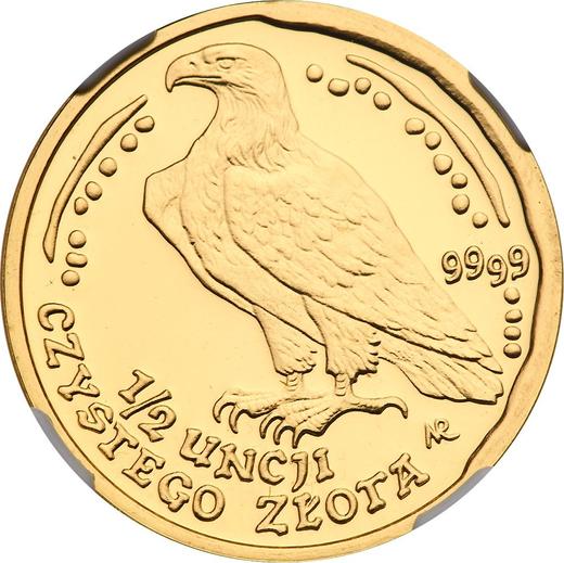 Reverso 200 eslotis 2004 MW NR "Pigargo europeo" - valor de la moneda de oro - Polonia, República moderna