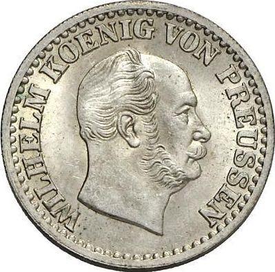 Аверс монеты - 1 серебряный грош 1873 года B - цена серебряной монеты - Пруссия, Вильгельм I