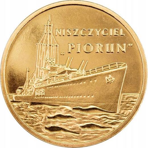 Rewers monety - 2 złote 2012 MW "Niszczyciel "Piorun"" - cena  monety - Polska, III RP po denominacji