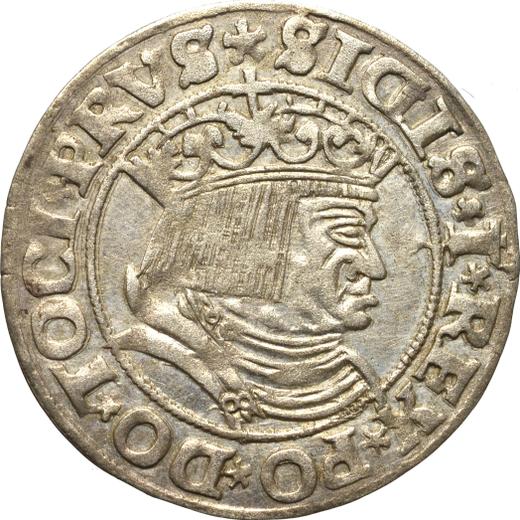 Awers monety - 1 grosz 1531 "Toruń" - cena srebrnej monety - Polska, Zygmunt I Stary