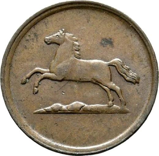 Awers monety - 1 fenig 1855 B - cena  monety - Brunszwik-Wolfenbüttel, Wilhelm