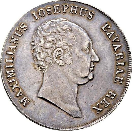 Anverso Tálero 1814 "Tipo 1809-1825" - valor de la moneda de plata - Baviera, Maximilian I