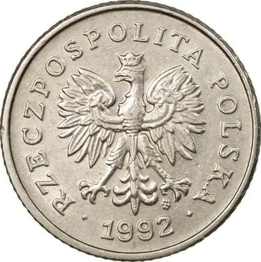 Obverse 50 Groszy 1992 MW -  Coin Value - Poland, III Republic after denomination