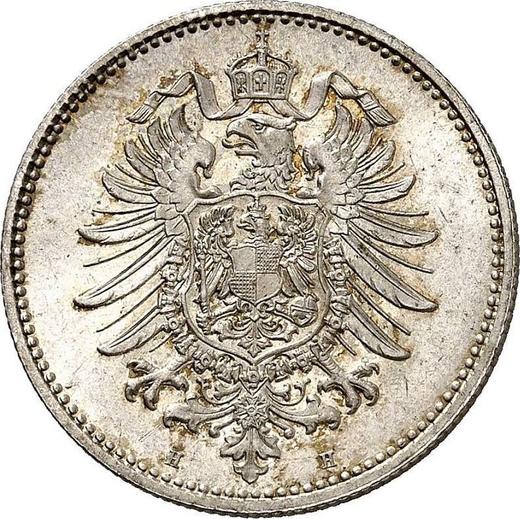 Реверс монеты - 1 марка 1874 года H "Тип 1873-1887" - цена серебряной монеты - Германия, Германская Империя