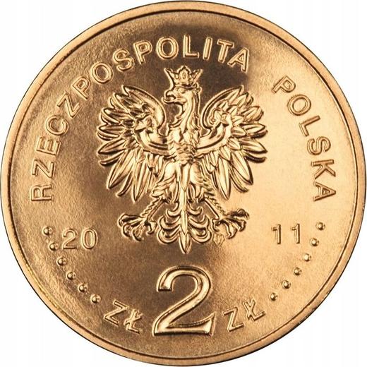 Аверс монеты - 2 злотых 2011 года MW NR "Джереми Пшибора и Ежи Васовски" - цена  монеты - Польша, III Республика после деноминации