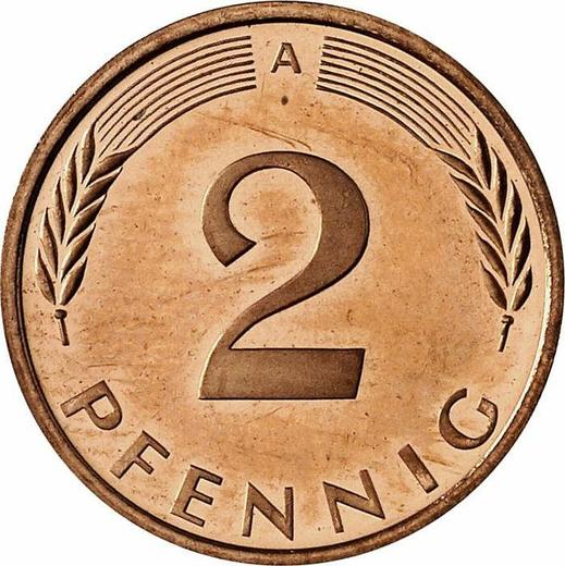 Аверс монеты - 2 пфеннига 1997 года A - цена  монеты - Германия, ФРГ