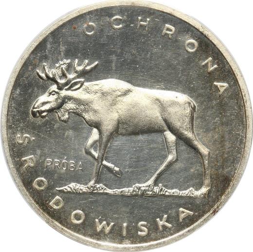 Rewers monety - PRÓBA 100 złotych 1978 MW "Łoś" Srebro - cena srebrnej monety - Polska, PRL