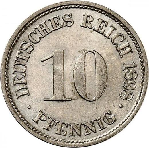 Anverso 10 Pfennige 1898 F "Tipo 1890-1916" - valor de la moneda  - Alemania, Imperio alemán