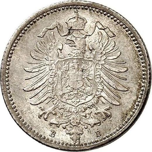 Reverso 20 Pfennige 1873 B "Tipo 1873-1877" - valor de la moneda de plata - Alemania, Imperio alemán