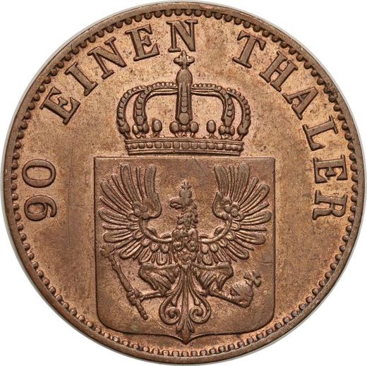 Аверс монеты - 4 пфеннига 1867 года A - цена  монеты - Пруссия, Вильгельм I