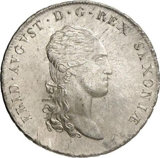 Аверс монеты - Талер 1811 года S.G.H. "Горный" - цена серебряной монеты - Саксония-Альбертина, Фридрих Август I