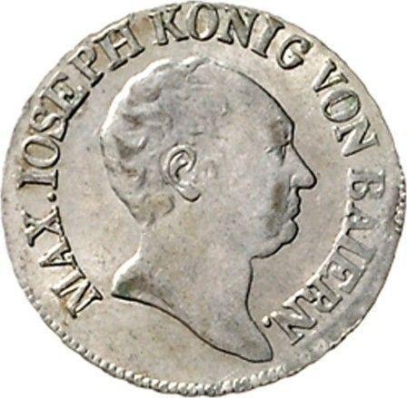 Аверс монеты - 6 крейцеров 1822 года - цена серебряной монеты - Бавария, Максимилиан I