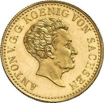 Anverso Ducado 1835 G - valor de la moneda de oro - Sajonia, Antonio