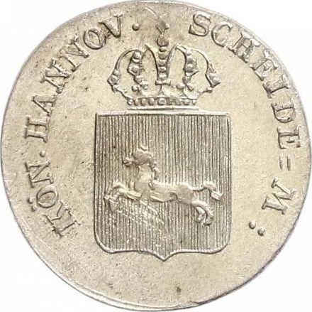 Awers monety - 4 fenigi 1842 S - cena srebrnej monety - Hanower, Ernest August I