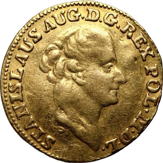 Аверс монеты - Дукат 1791 года EB "Тип 1786-1791" - цена золотой монеты - Польша, Станислав II Август
