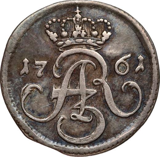 Аверс монеты - Шеляг 1761 года REOE "Гданьский" Чистое серебро - цена серебряной монеты - Польша, Август III