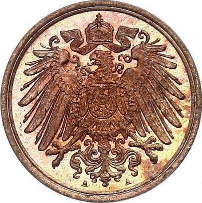Reverso 1 Pfennig 1902 A "Tipo 1890-1916" - valor de la moneda  - Alemania, Imperio alemán