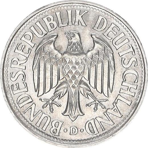 Rewers monety - 1 marka 1969 D - cena  monety - Niemcy, RFN