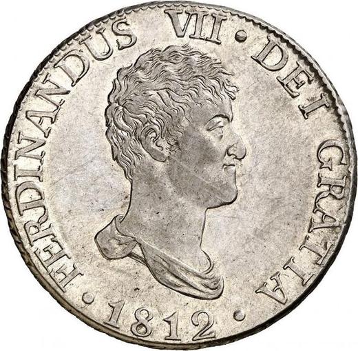 Anverso 8 reales 1812 M IJ "Tipo 1812-1814" - valor de la moneda de plata - España, Fernando VII
