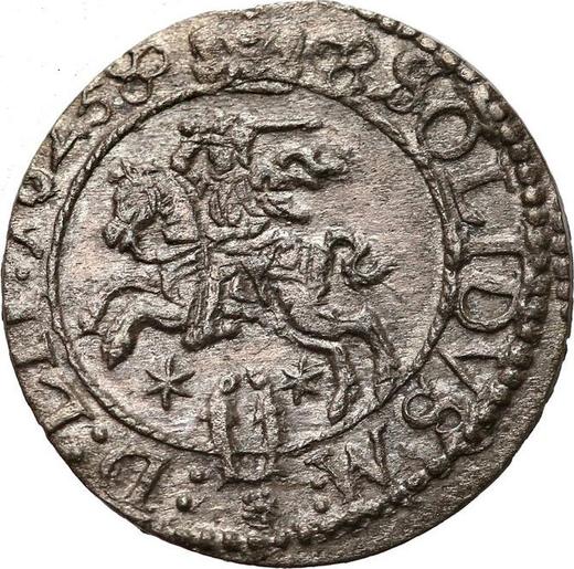 Anverso Szeląg 1625 "Lituano con el águila y caballero" - valor de la moneda de plata - Polonia, Segismundo III