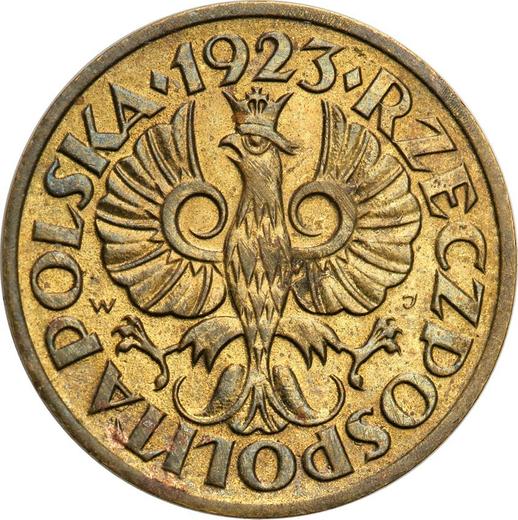 Awers monety - 5 groszy 1923 WJ - cena  monety - Polska, II Rzeczpospolita