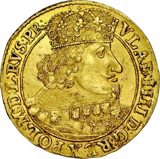 Аверс монеты - Дукат 1639 года GR "Гданьск" - цена золотой монеты - Польша, Владислав IV