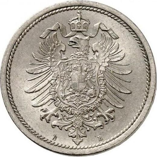 Reverso 10 Pfennige 1875 B "Tipo 1873-1889" - valor de la moneda  - Alemania, Imperio alemán