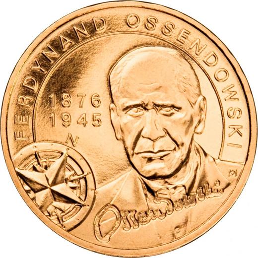 Реверс монеты - 2 злотых 2011 года MW KK "Фердинанд Оссендовский" - цена  монеты - Польша, III Республика после деноминации