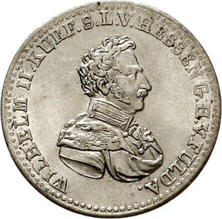 Аверс монеты - 1/6 талера 1824 года - цена серебряной монеты - Гессен-Кассель, Вильгельм II