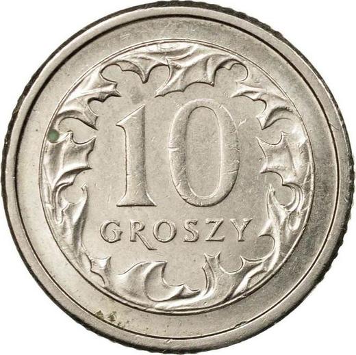Revers 10 Groszy 2007 MW - Münze Wert - Polen, III Republik Polen nach Stückelung