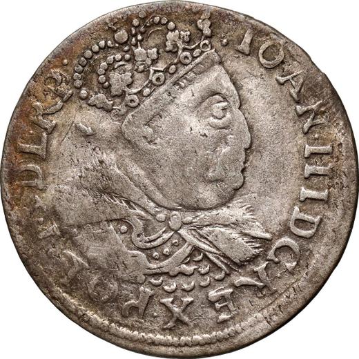 Obverse 6 Groszy (Szostak) 1684 C "Portrait with Crown" - Silver Coin Value - Poland, John III Sobieski