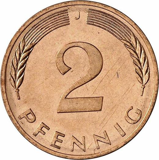 Аверс монеты - 2 пфеннига 1978 года J - цена  монеты - Германия, ФРГ