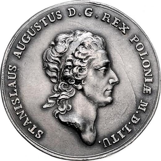Аверс монеты - Пробный Талер 1771 года - цена  монеты - Польша, Станислав II Август