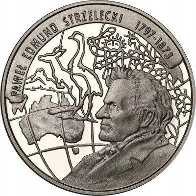 Reverso 10 eslotis 1997 MW NR "Bicentenario de Paweł Edmund Strzelecki" - valor de la moneda de plata - Polonia, República moderna