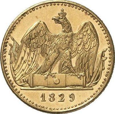 Реверс монеты - 2 фридрихсдора 1829 года A - цена золотой монеты - Пруссия, Фридрих Вильгельм III