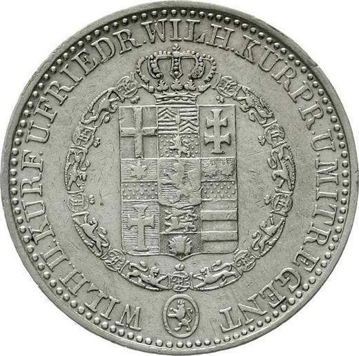Awers monety - Talar 1839 - cena srebrnej monety - Hesja-Kassel, Wilhelm II