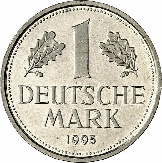 Obverse 1 Mark 1995 F -  Coin Value - Germany, FRG
