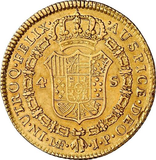 Revers 4 Escudos 1818 JP - Goldmünze Wert - Peru, Ferdinand VII
