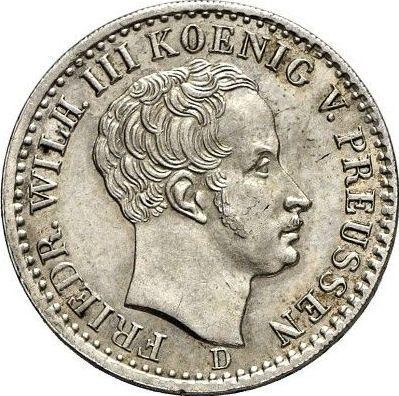 Awers monety - 1/6 talara 1826 D - cena srebrnej monety - Prusy, Fryderyk Wilhelm III