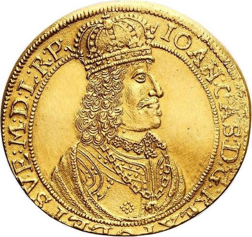 Аверс монеты - Донатив 5 дукатов 1659 года HL "Торунь" - цена золотой монеты - Польша, Ян II Казимир