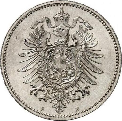 Reverso 1 marco 1877 B "Tipo 1873-1887" - valor de la moneda de plata - Alemania, Imperio alemán