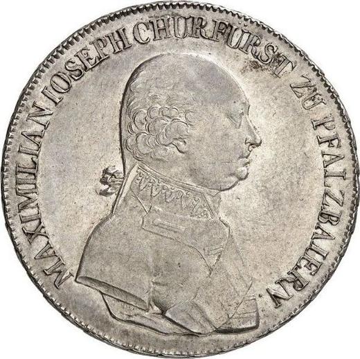 Аверс монеты - Полталера 1805 года - цена серебряной монеты - Бавария, Максимилиан I