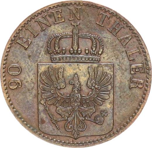 Аверс монеты - 4 пфеннига 1864 года A - цена  монеты - Пруссия, Вильгельм I