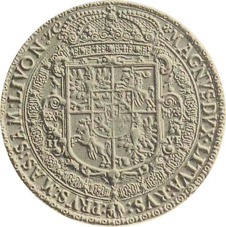 Реверс монеты - 2 талера 1617 года II VE Золото - цена золотой монеты - Польша, Сигизмунд III Ваза