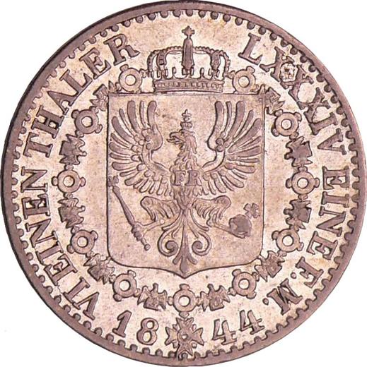 Rewers monety - 1/6 talara 1844 D - cena srebrnej monety - Prusy, Fryderyk Wilhelm IV