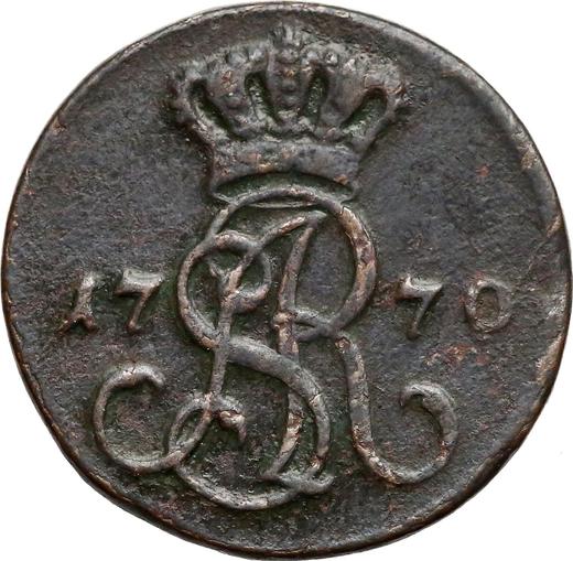 Аверс монеты - 1 грош 1770 года g - цена  монеты - Польша, Станислав II Август