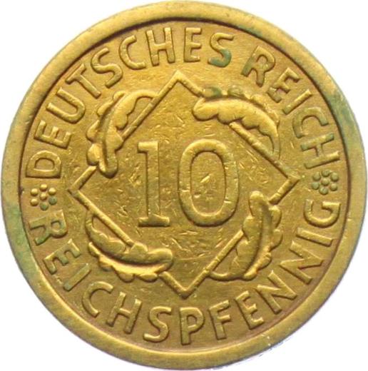 Anverso 10 Reichspfennigs 1924 A - valor de la moneda  - Alemania, República de Weimar