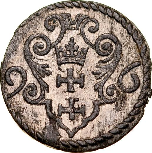 Awers monety - Denar 1596 "Gdańsk" - cena srebrnej monety - Polska, Zygmunt III